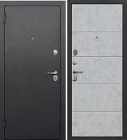 Дверь металлическая 7,5 см Гарда Букле черный бетон снежный в квартиру
