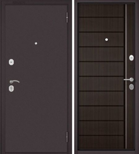Входная дверь в квартиру Мастино (Бульдорс) Econom 60/136 (Букле шоколад - Ларче шоколад)