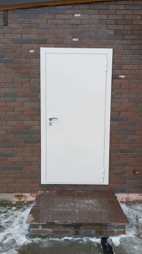 Белая входная дверь Z-1 White 1900мм металл-металл фото 17